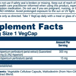 Solaray St. John's Wort 300mg 60 Capsules 5 Solaray St. John's Wort 300mg 60 Capsules -Now Foods Store 076280037753 lbl facts 1 33538.1707417491