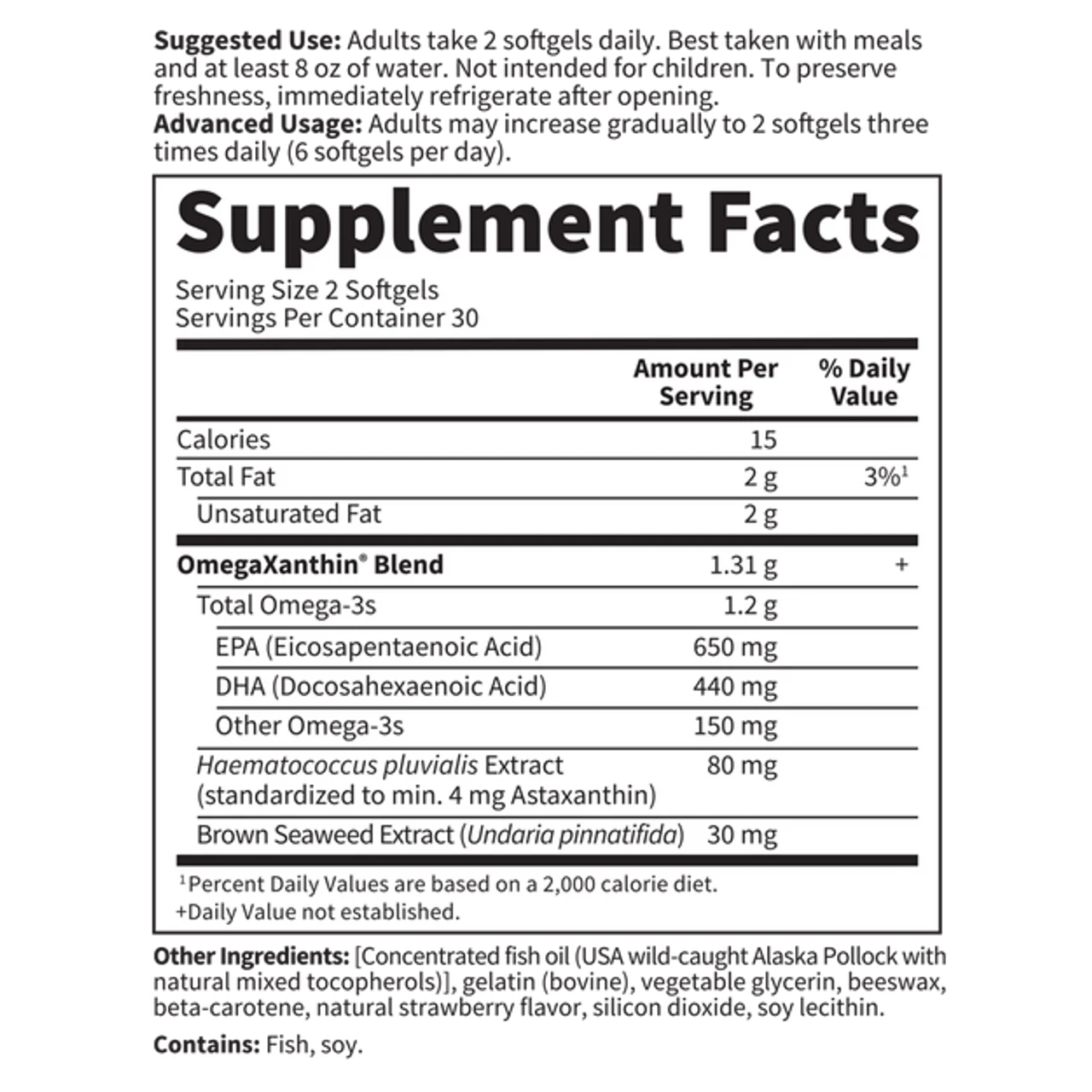 Garden Of Life Oceans Beyond Omega-3 OmegaXanthin 60ct 2 Garden Of Life Oceans Beyond Omega-3 OmegaXanthin 60ct - Image 2