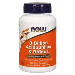Now Foods 8 Billion Acidophilus & Bifidus 120 Vege Caps
