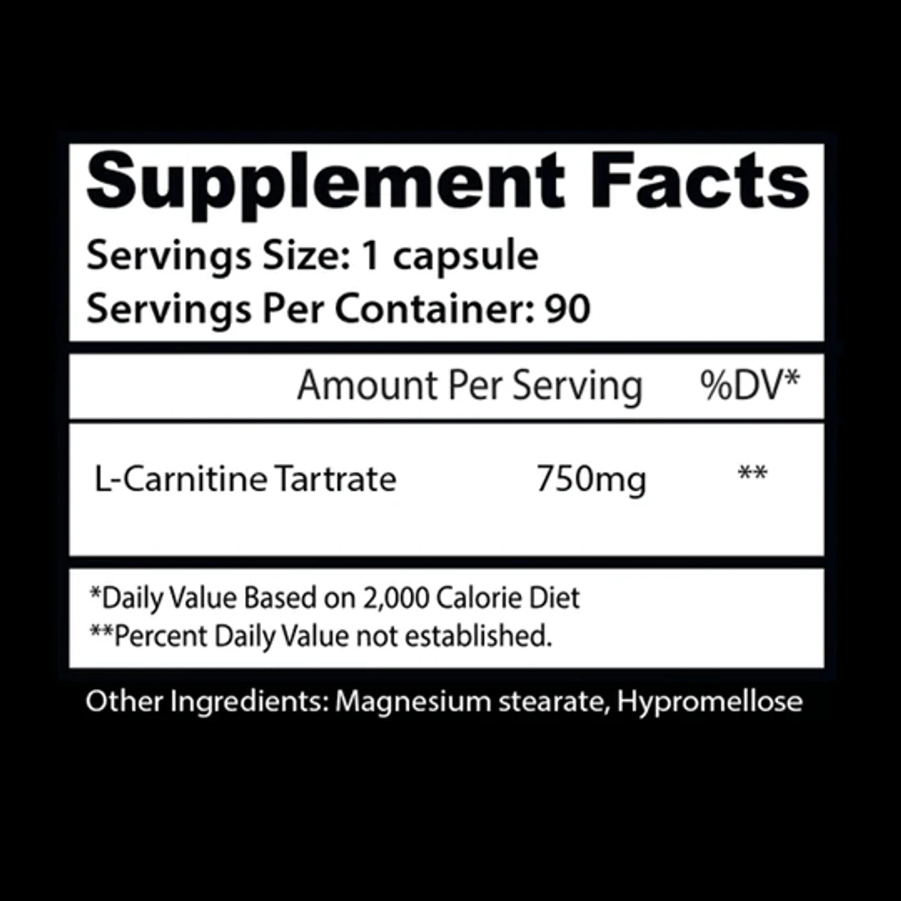 Insane Labz L-Carnitine 90 Capsules 2 Insane Labz L-Carnitine 90 Capsules - Image 2