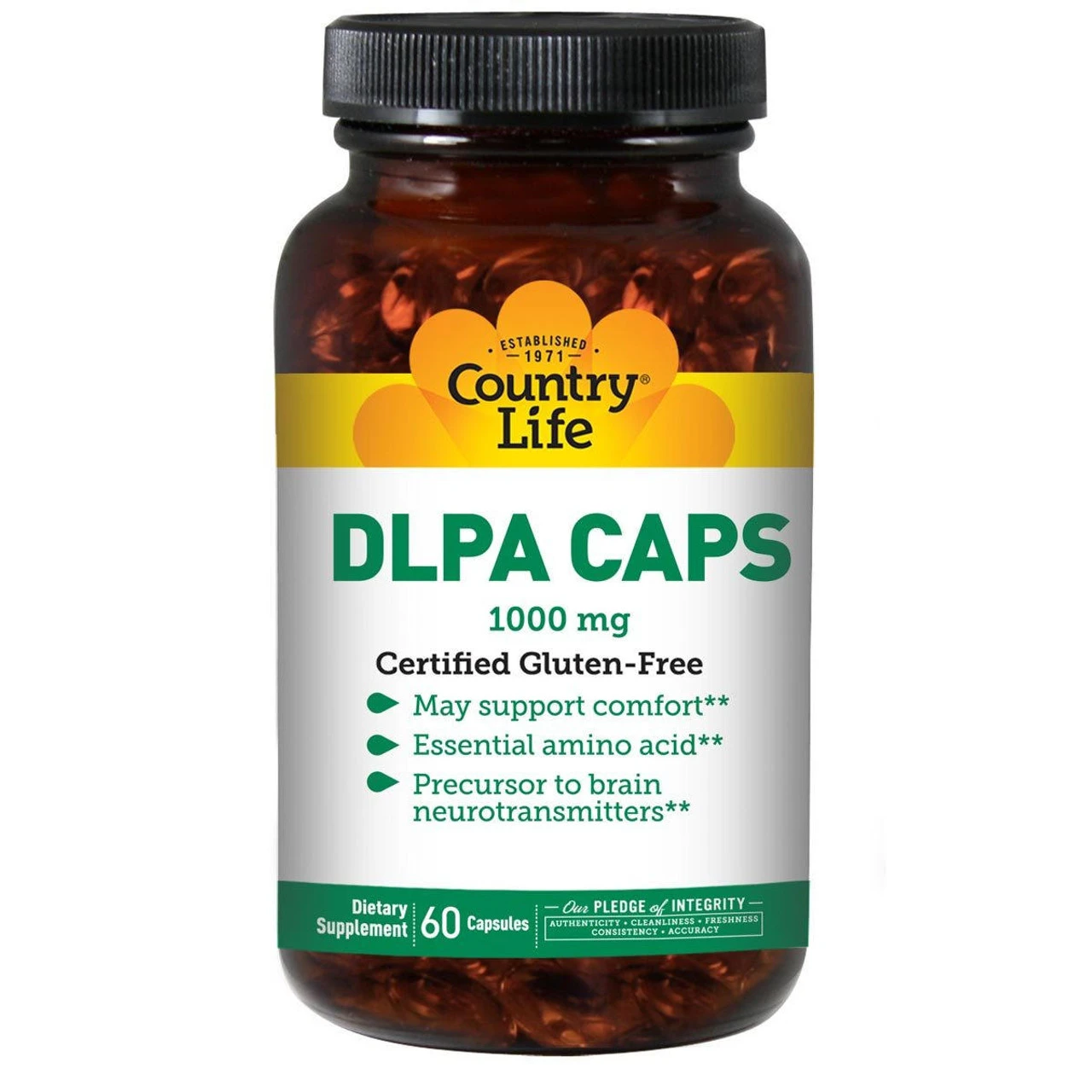 Country Life DLPA 1000mg 60 Caps 1 Country Life DLPA 1000mg 60 Caps