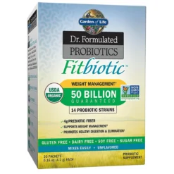 Garden Of Life Dr. Formulated Probiotics Fitbiotic 20 Packets -Now Foods Store Dr. Formulated FitBiotic 20c 16033.1704738389