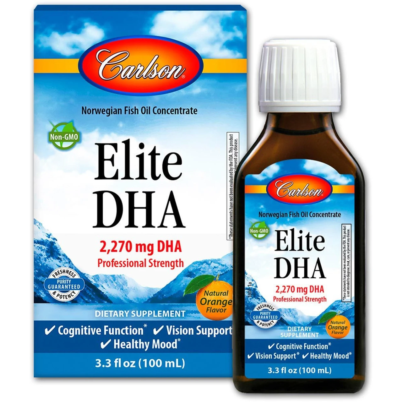 Carlson Labs Elite DHA Orange Flavor 100mL 1 Carlson Labs Elite DHA Orange Flavor 100mL