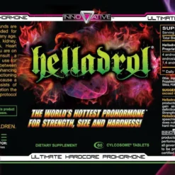 Innovative Labs Hella-Cut Stack -Now Foods Store Innovative Labs HELLA DROL 60 Tablets Label 34657.1745450412