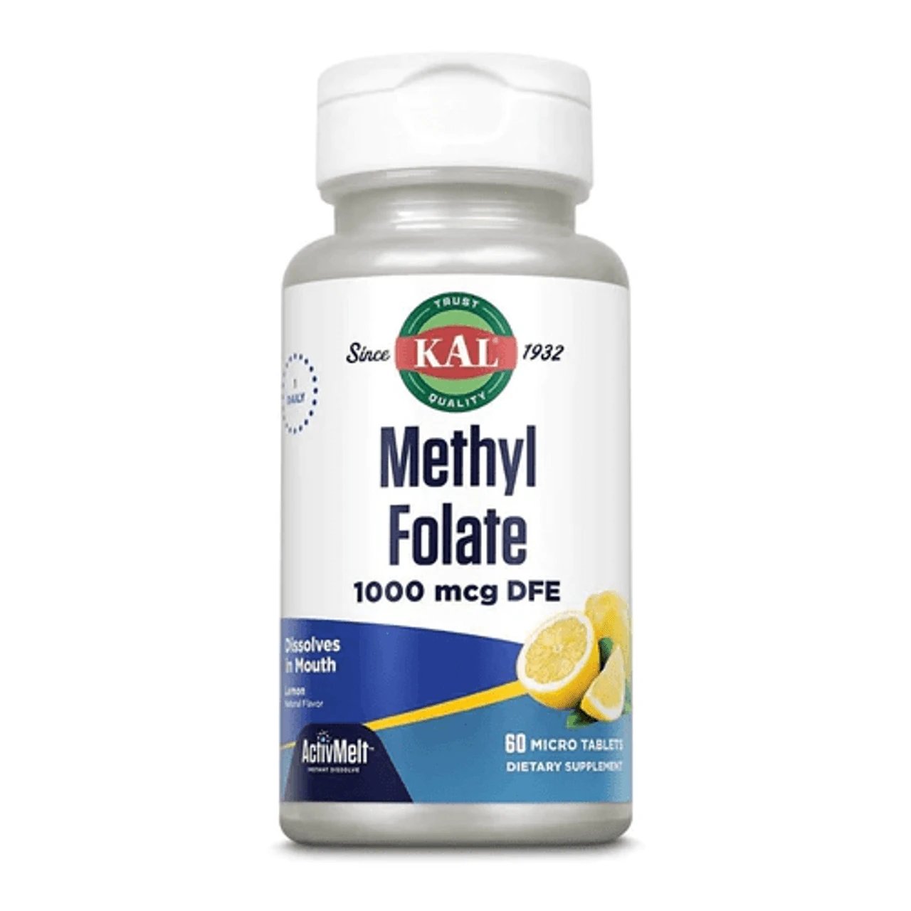 KAL Methyl Folate 1,000mcg 60 Micro Tablets 1 KAL Methyl Folate 1,000mcg 60 Micro Tablets