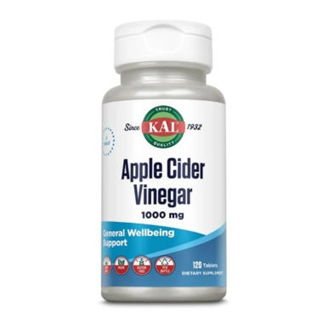 Kal Apple Cider Vinegar 120 Tablets 1 Kal Apple Cider Vinegar 120 Tablets