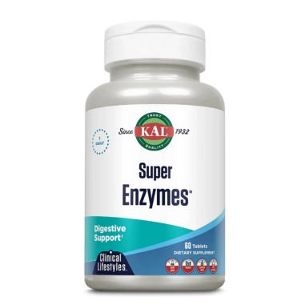 KAL Super Enzymes 60 Tablets 1 KAL Super Enzymes 60 Tablets