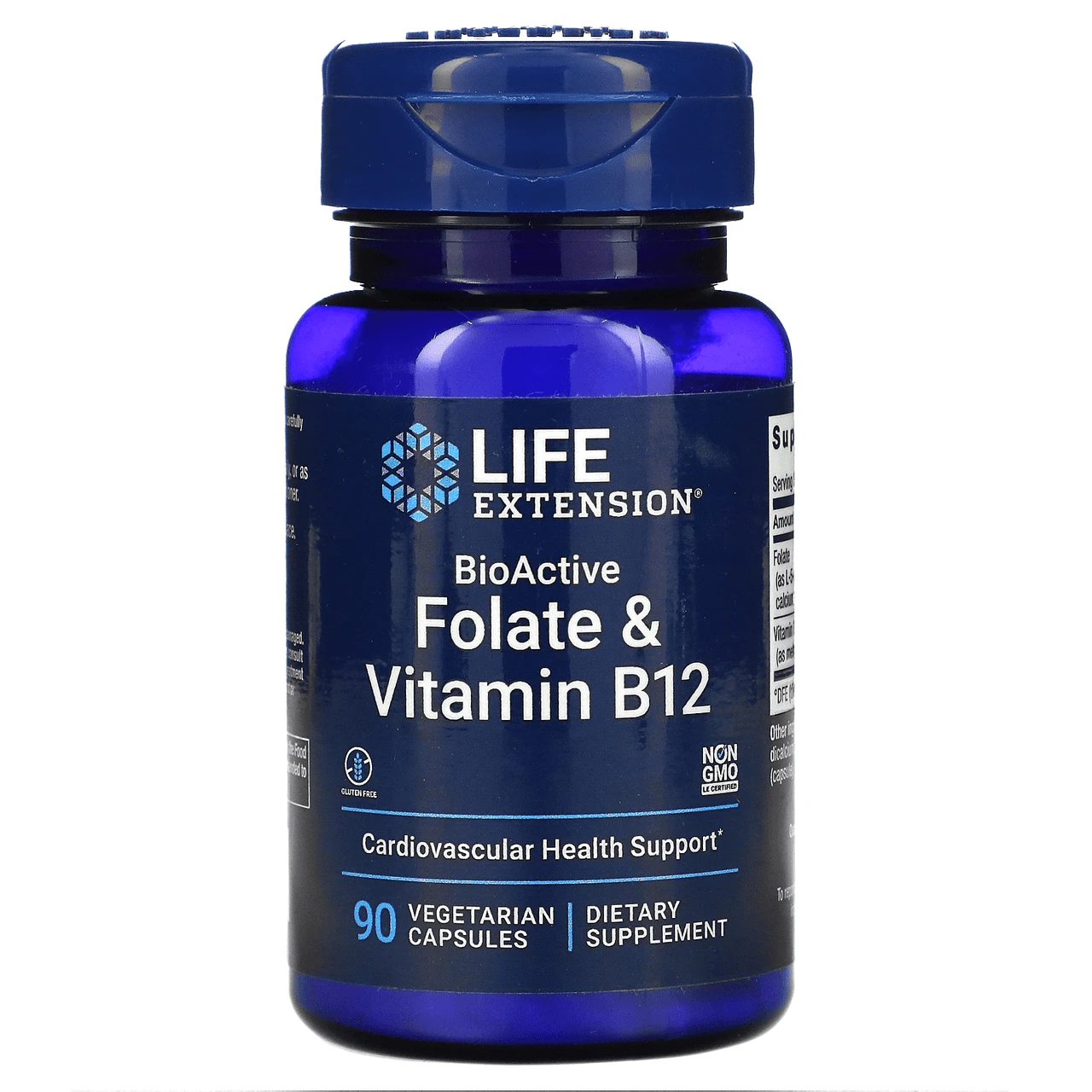 Life Extension Folate & Vitamin B12 90 Capsules 1 Life Extension Folate & Vitamin B12 90 Capsules