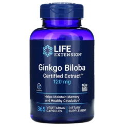 Life Extension Ginkgo Biloba Certified Extract 120 Mg 365 Caps
