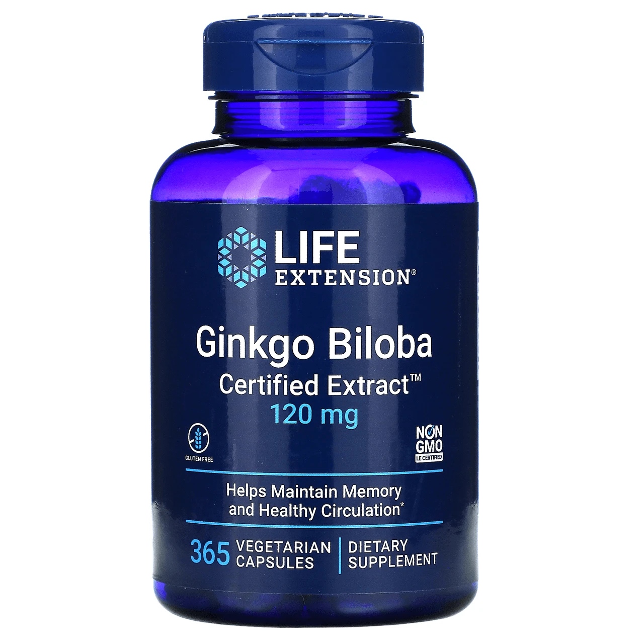 Life Extension Ginkgo Biloba Certified Extract 120 Mg 365 Caps 1 Life Extension Ginkgo Biloba Certified Extract 120 Mg 365 Caps