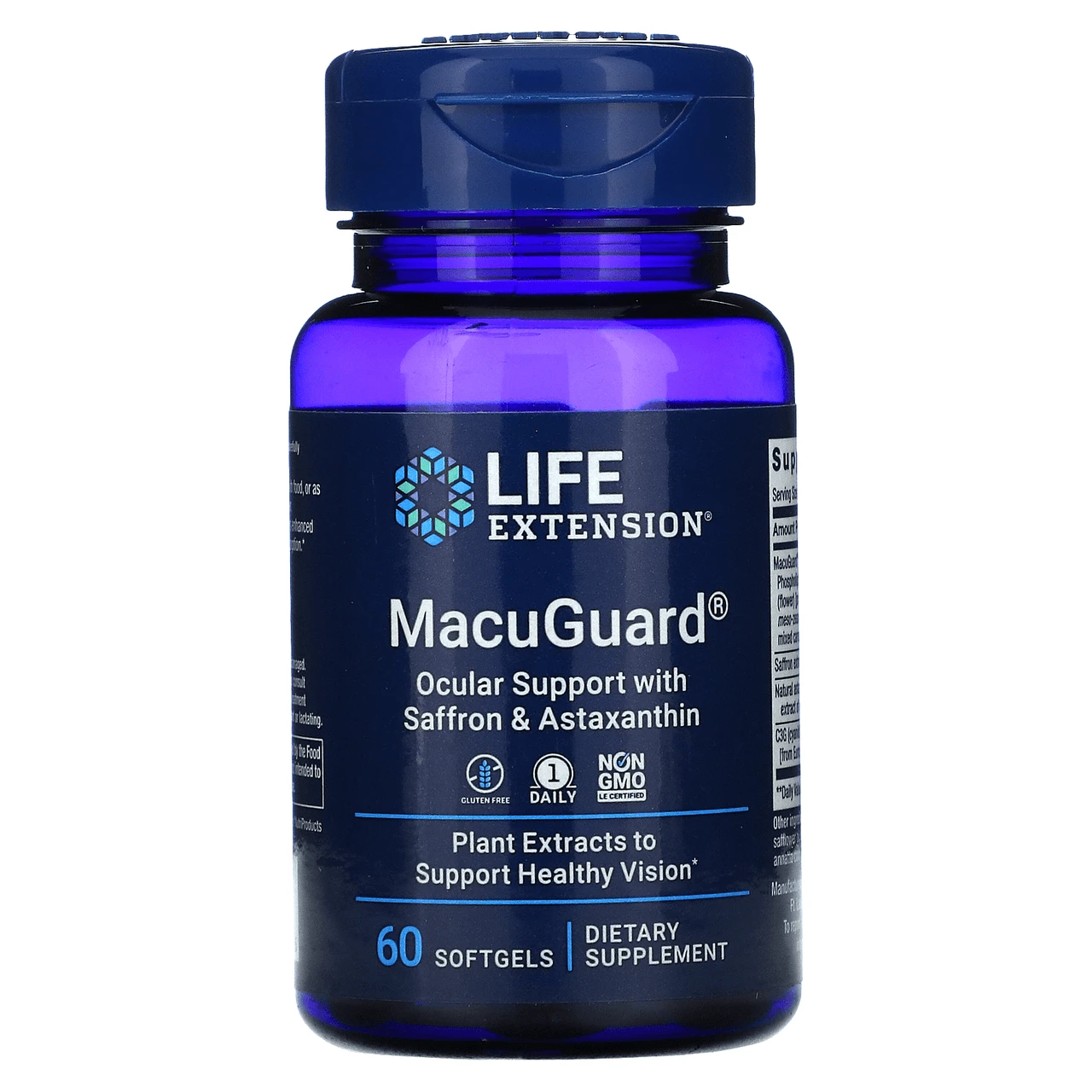 Life Extension MacuGuard Ocular Support W/ Saffron & Astaxanthin 60SG 1 Life Extension MacuGuard Ocular Support W/ Saffron & Astaxanthin 60SG