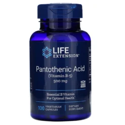 Life Extension Pantothenic Acid (Vitamin B5) 500mg 100 Caps