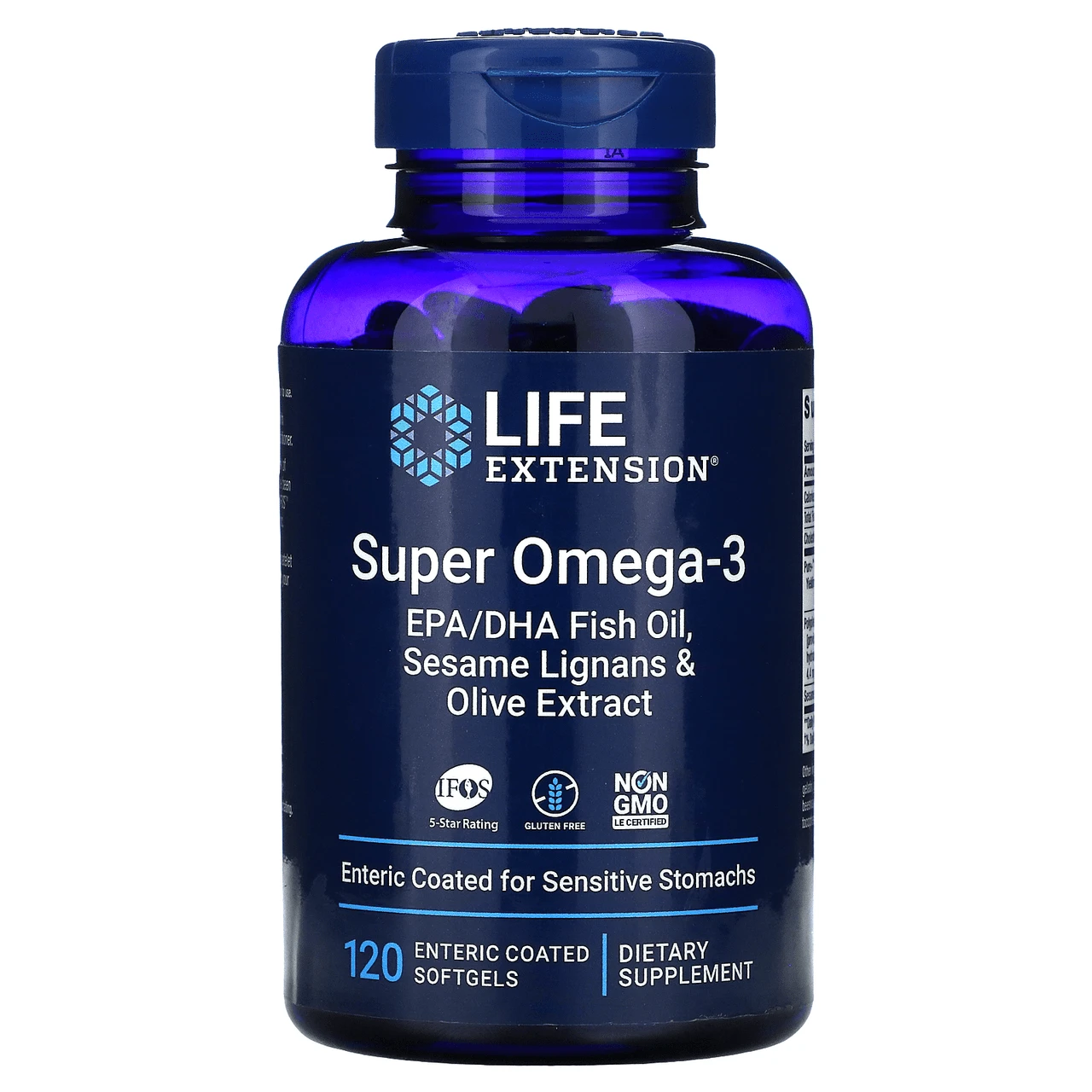 Life Extension Super Omega-3 EPA/DHA Fish Oil 120 Softgels 1 Life Extension Super Omega-3 EPA/DHA Fish Oil 120 Softgels