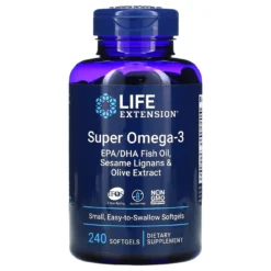 Life Extension Super Omega-3 EPH/DHA W/ Sesame Lignans & Olive Extract 240SG