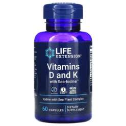 Life Extension Vitamins D And K With Sea-Iodine 60 Caps