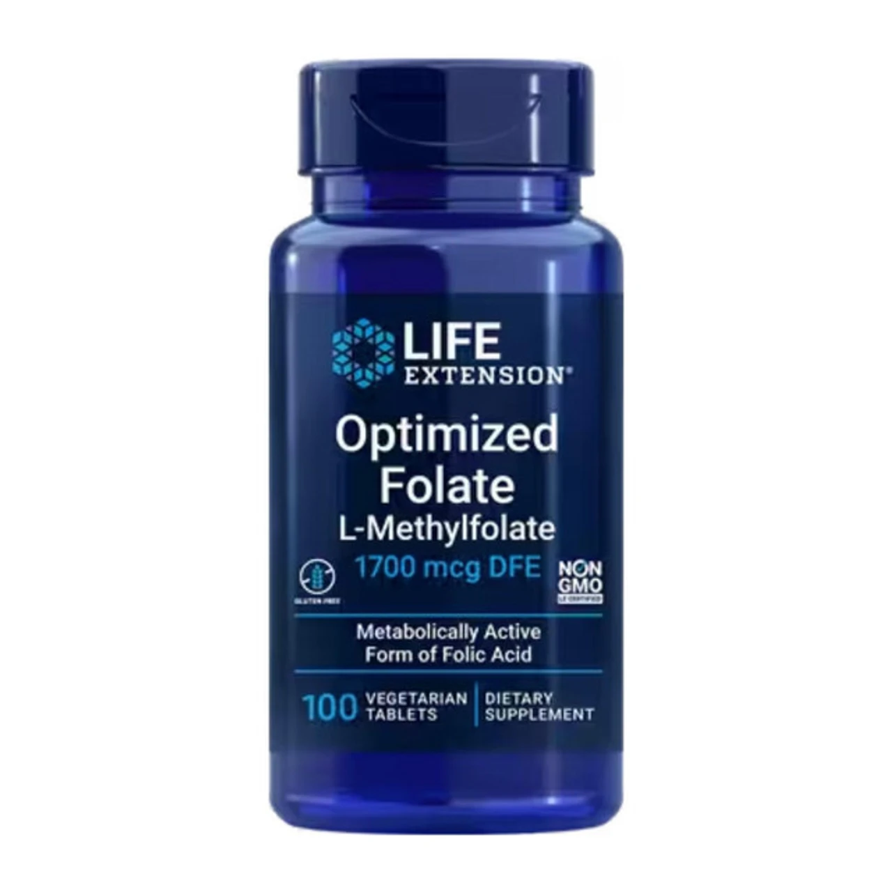 Life Extension Optimized Folate L-Methylfolate 1,700 Mcg DFE 100ct 1 Life Extension Optimized Folate L-Methylfolate 1,700 Mcg DFE 100ct