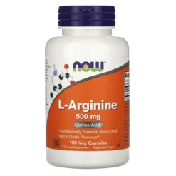 Now Foods L-Arginine 500 Mg 100 Capsules