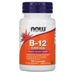 Now Foods Instant Energy B-12 2000 Mcg 100 Lozenges