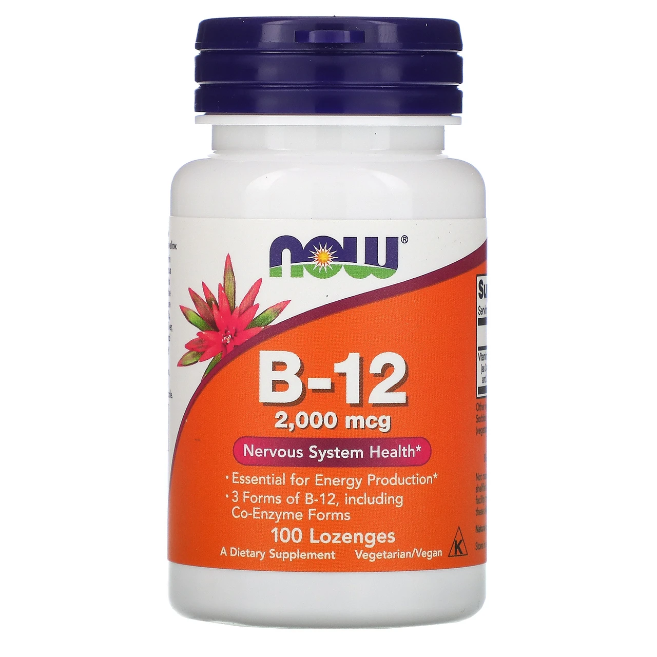 Now Foods Instant Energy B-12 2000 Mcg 100 Lozenges 1 Now Foods Instant Energy B-12 2000 Mcg 100 Lozenges