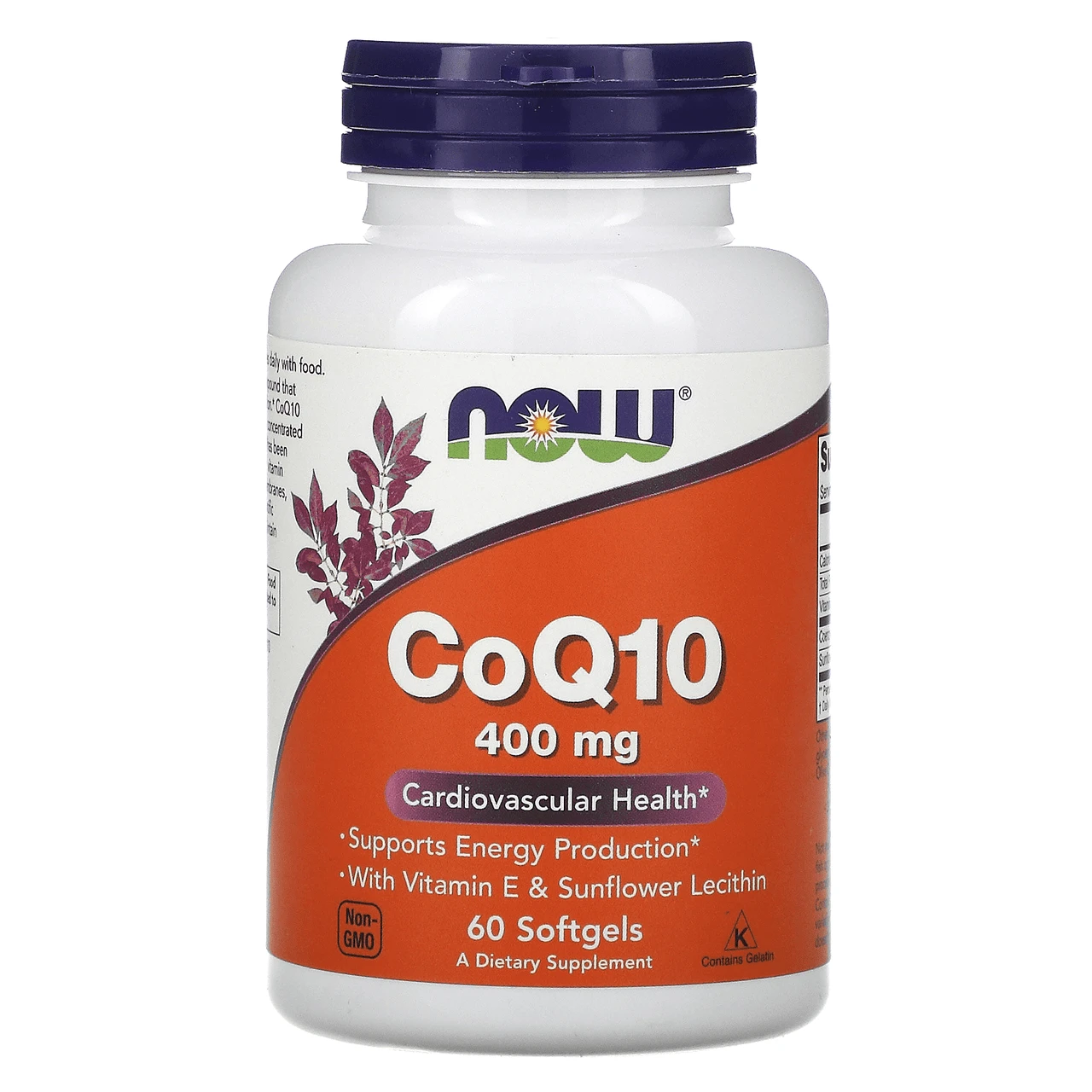 Now Foods CoQ10 W/Lecithin & Vitamin E 400mg 60 Softgels 1 Now Foods CoQ10 W/Lecithin & Vitamin E 400mg 60 Softgels