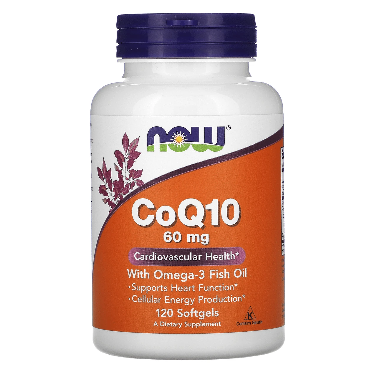Now Foods CoQ10 60 Mg With Omega-3 120 Softgels 1 Now Foods CoQ10 60 Mg With Omega-3 120 Softgels