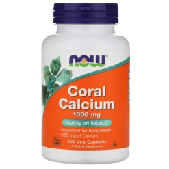 Now Foods Coral Calcium 1000 Mg 100 Vegetable Capsules