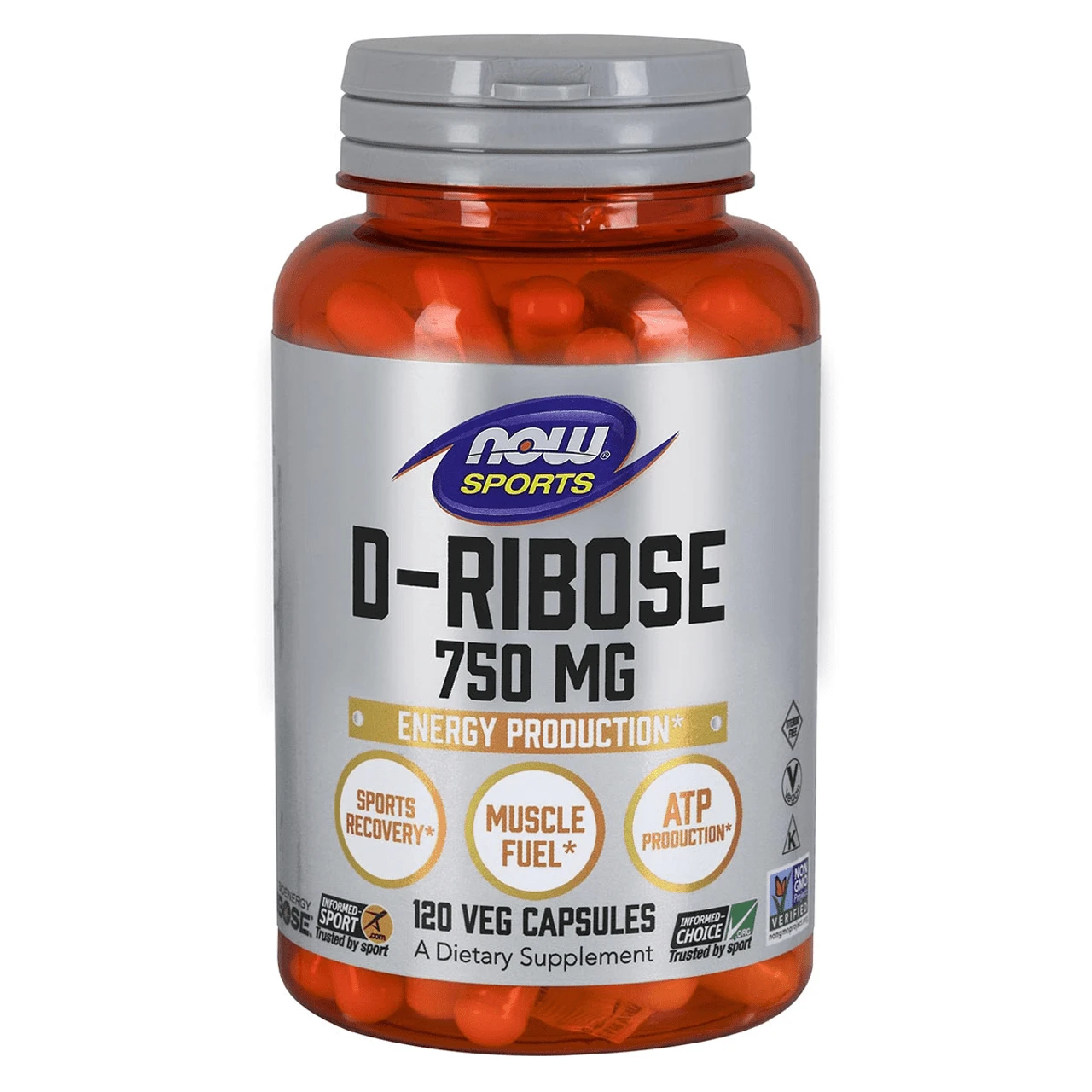 Now Foods D-Ribose 750mg 120 Vege Caps 1 Now Foods D-Ribose 750mg 120 Vege Caps