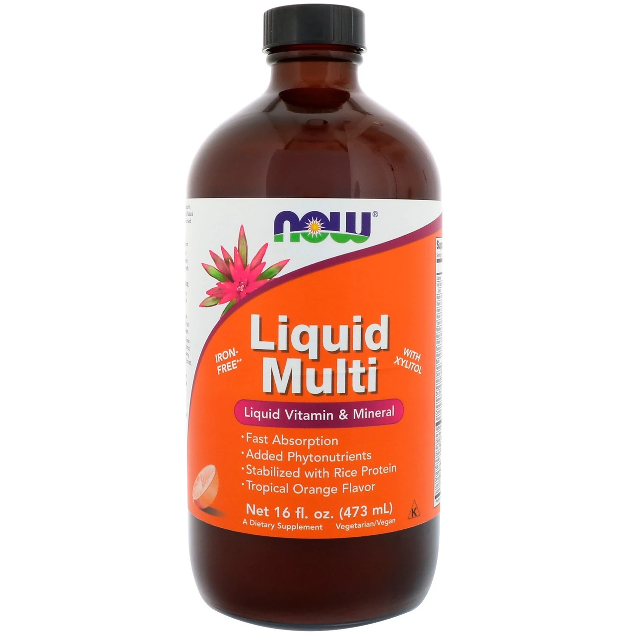 Now Foods Liquid Multi Orange Flavored 16 Oz 1 Now Foods Liquid Multi Orange Flavored 16 Oz