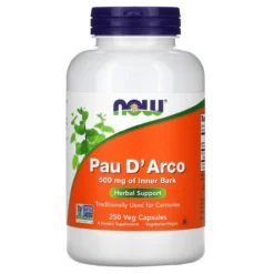 Now Foods Pau D' Arco 500 Mg 250 Capsules