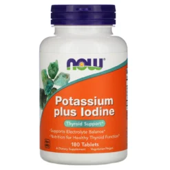 Now Foods Potassium Plus Iodine 180 Tablets