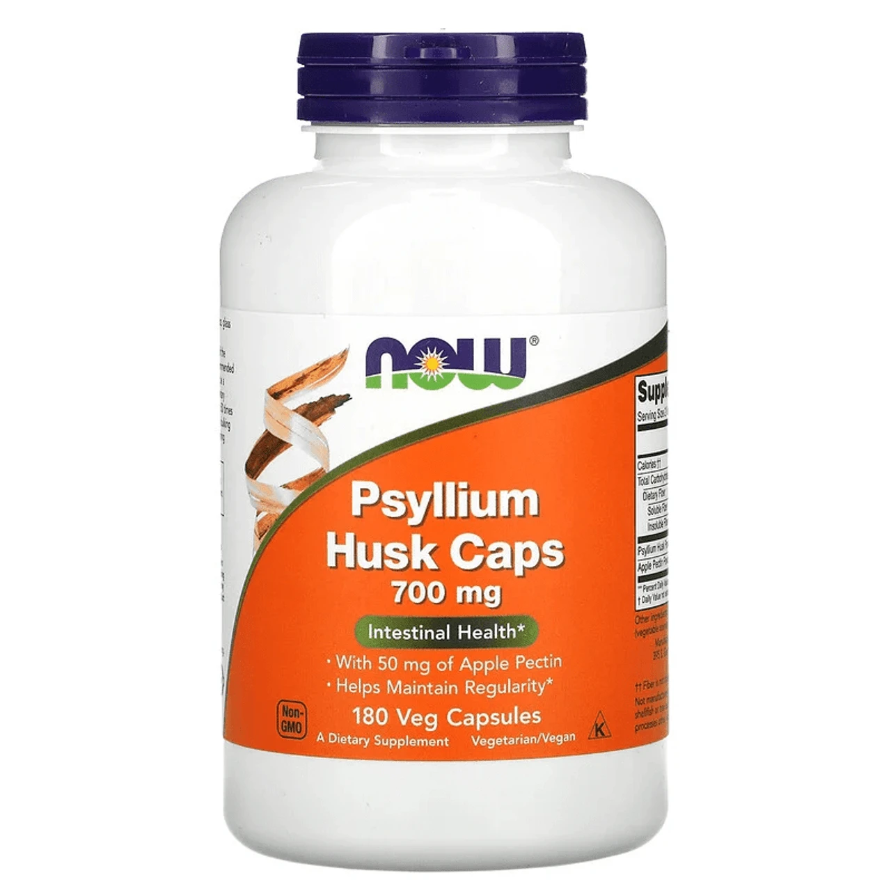 Now Foods Psyllium Husk 700 Mg + Pectin 180 Capsules 1 Now Foods Psyllium Husk 700 Mg + Pectin 180 Capsules