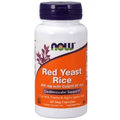 Now Foods Red Yeast Rice & CoQ10 60 Vegetable Capsules