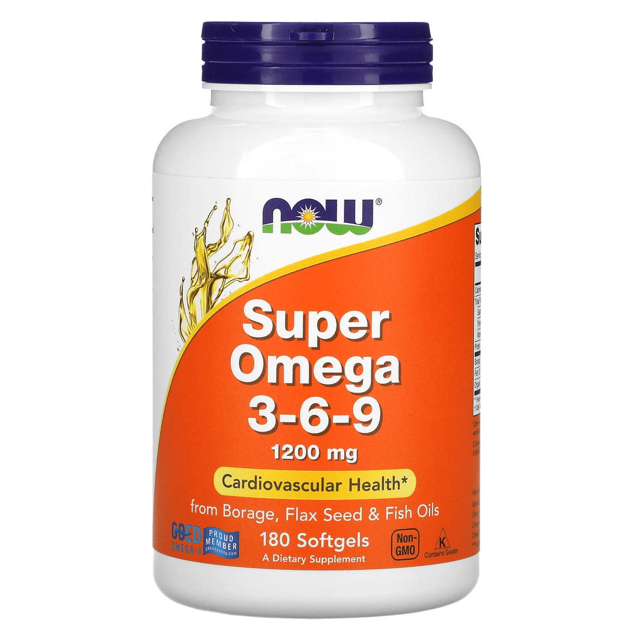 Now Foods Super Omega 3-6-9 1200 Mg 180 Softgels 1 Now Foods Super Omega 3-6-9 1200 Mg 180 Softgels