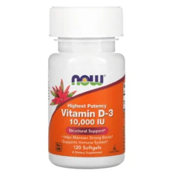 Now Foods Vitamin D3 10,000 IU 120 Softgels