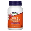 Now Foods Vitamin K-2 (MK7) 100 Mcg 60 Vegetable Capsules