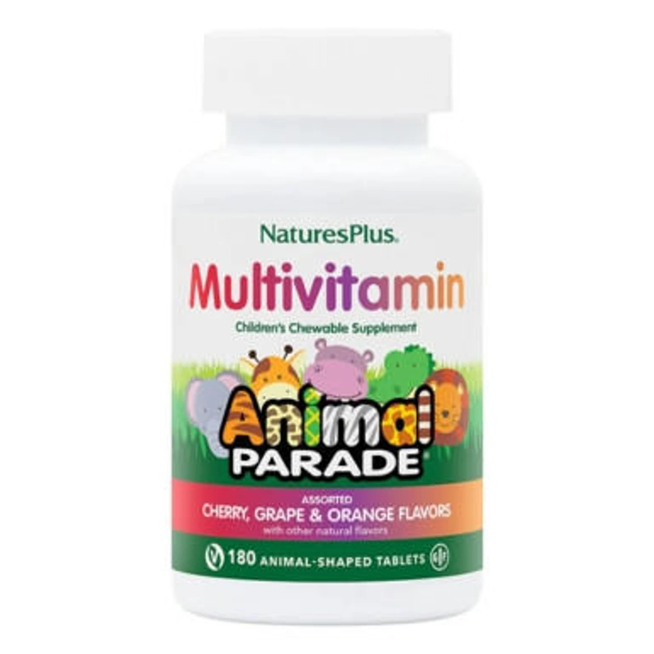 Nature's Plus Animal Parade Chewable MultiAssorted Flavors 180 Chews