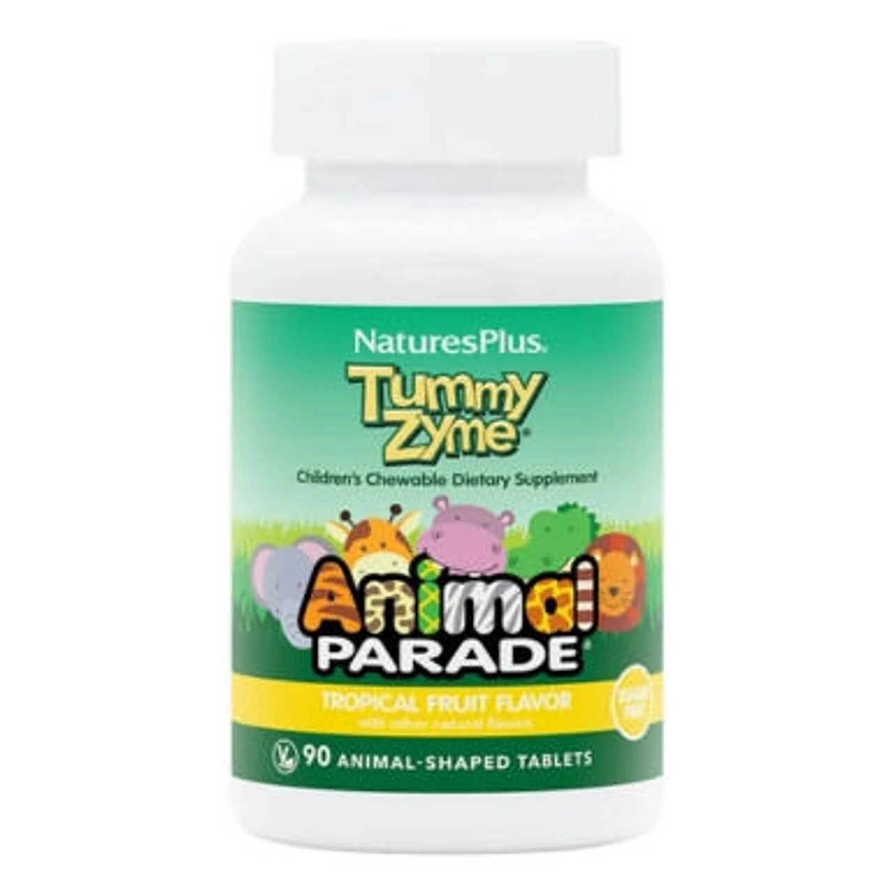 Nature's Plus Animal Parade Tummy Zyme Tropical 90 Chews 1 Nature's Plus Animal Parade Tummy Zyme Tropical 90 Chews