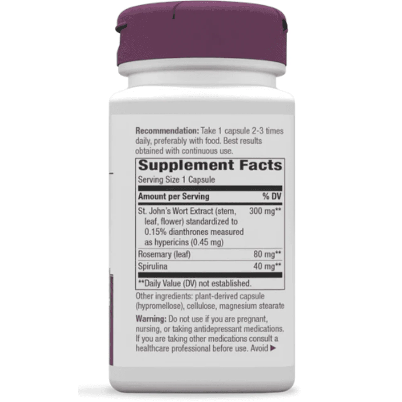 Nature's Way St Johns Wort Extract 450mg 240 Tablets 2 Nature's Way St Johns Wort Extract 450mg 240 Tablets - Image 2