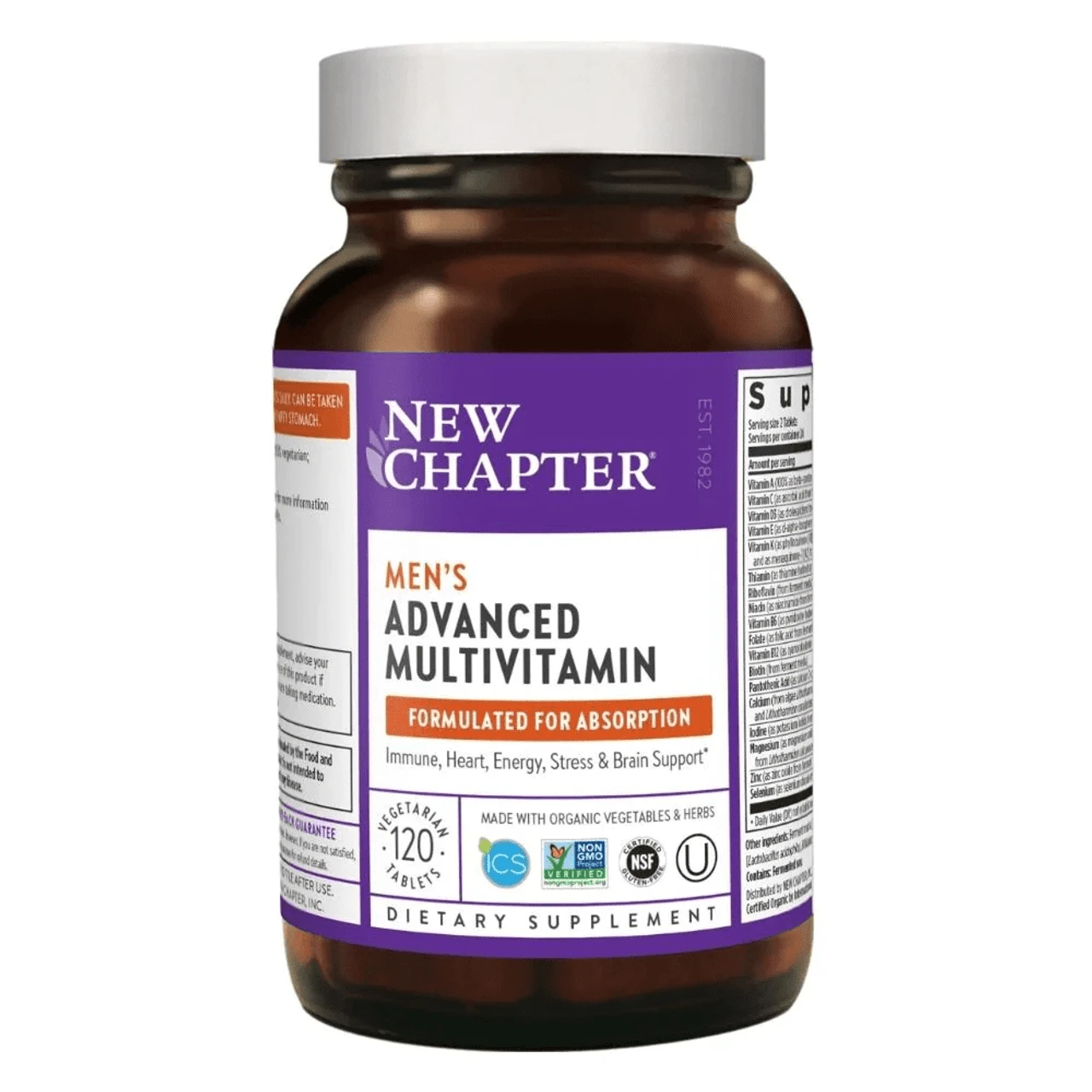 New Chapter Men's Advanced Multivitamin 120 Tablets 1 New Chapter Men's Advanced Multivitamin 120 Tablets