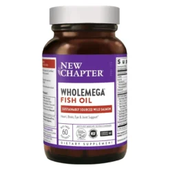 New Chapter WHOLEmega 1000mg 60 Soft Gels