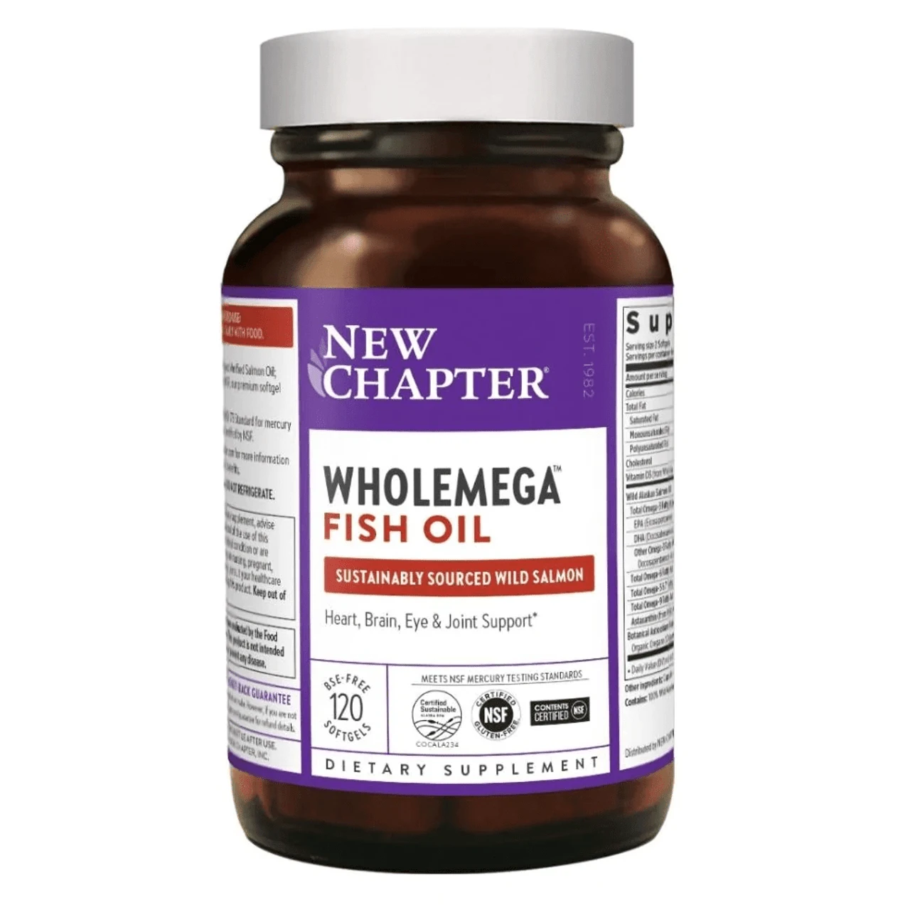 New Chapter WHOLEmega 1000mg 120 Soft Gels 1 New Chapter WHOLEmega 1000mg 120 Soft Gels