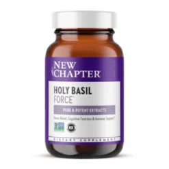 New Chapter Supercritical Holy Basil 120 Vegetarian Capsules