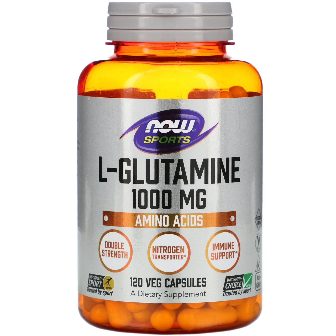 Now Foods L-Glutamine 1000mg 120 Caps 1 Now Foods L-Glutamine 1000mg 120 Caps