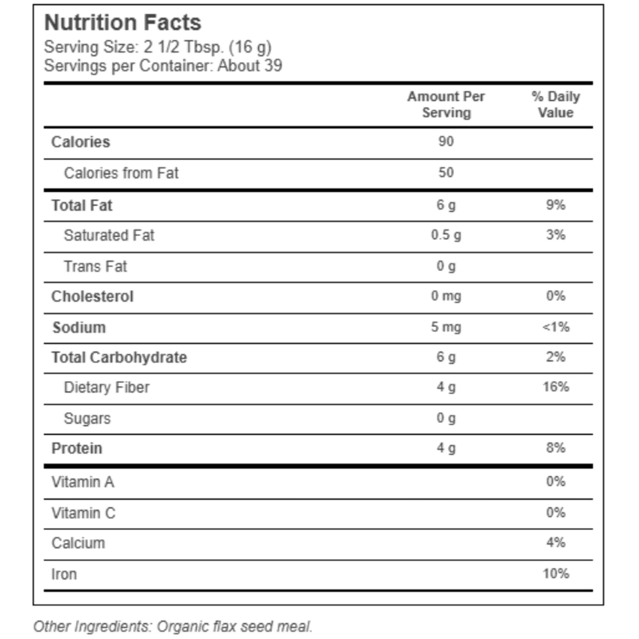 Now Foods Flax Seed Meal Organic 22 Oz 2 Now Foods Flax Seed Meal Organic 22 Oz - Image 2