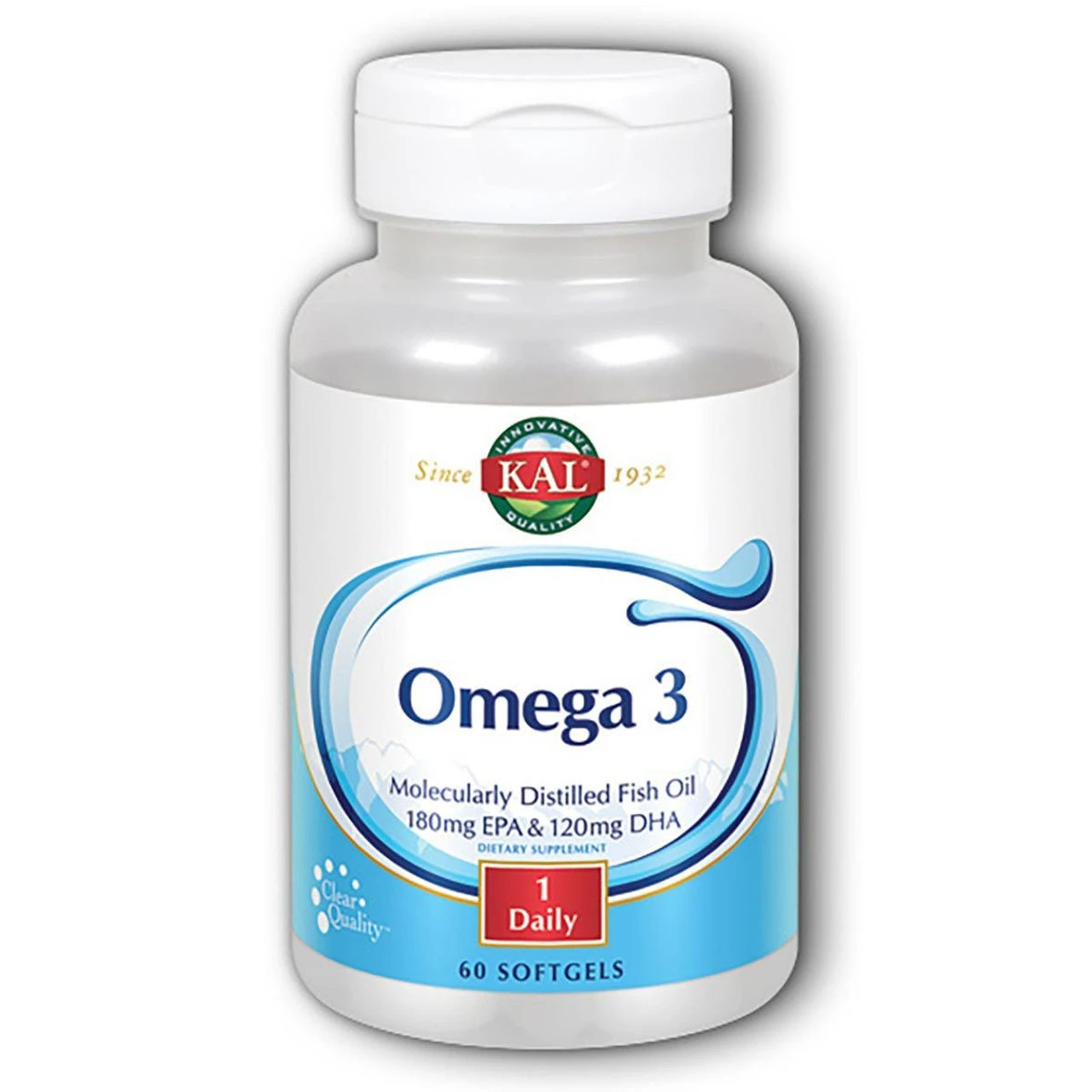 Kal Omega-3 Fish Oil 60 Softgels 1 Kal Omega-3 Fish Oil 60 Softgels