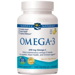 Nordic Naturals Omega 3 Formula Lemon Flavor 60 SoftGels