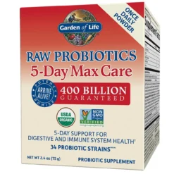 Garden Of Life Raw Probiotics 5-Day Max Care 2.4 Oz