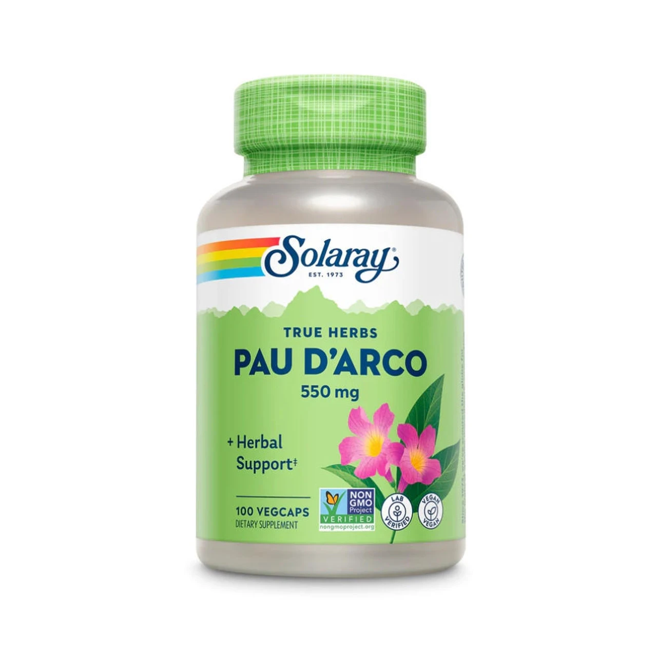 Solaray Pau D'Arco Inner Bark 550mg 100 Capsules 1 Solaray Pau D'Arco Inner Bark 550mg 100 Capsules