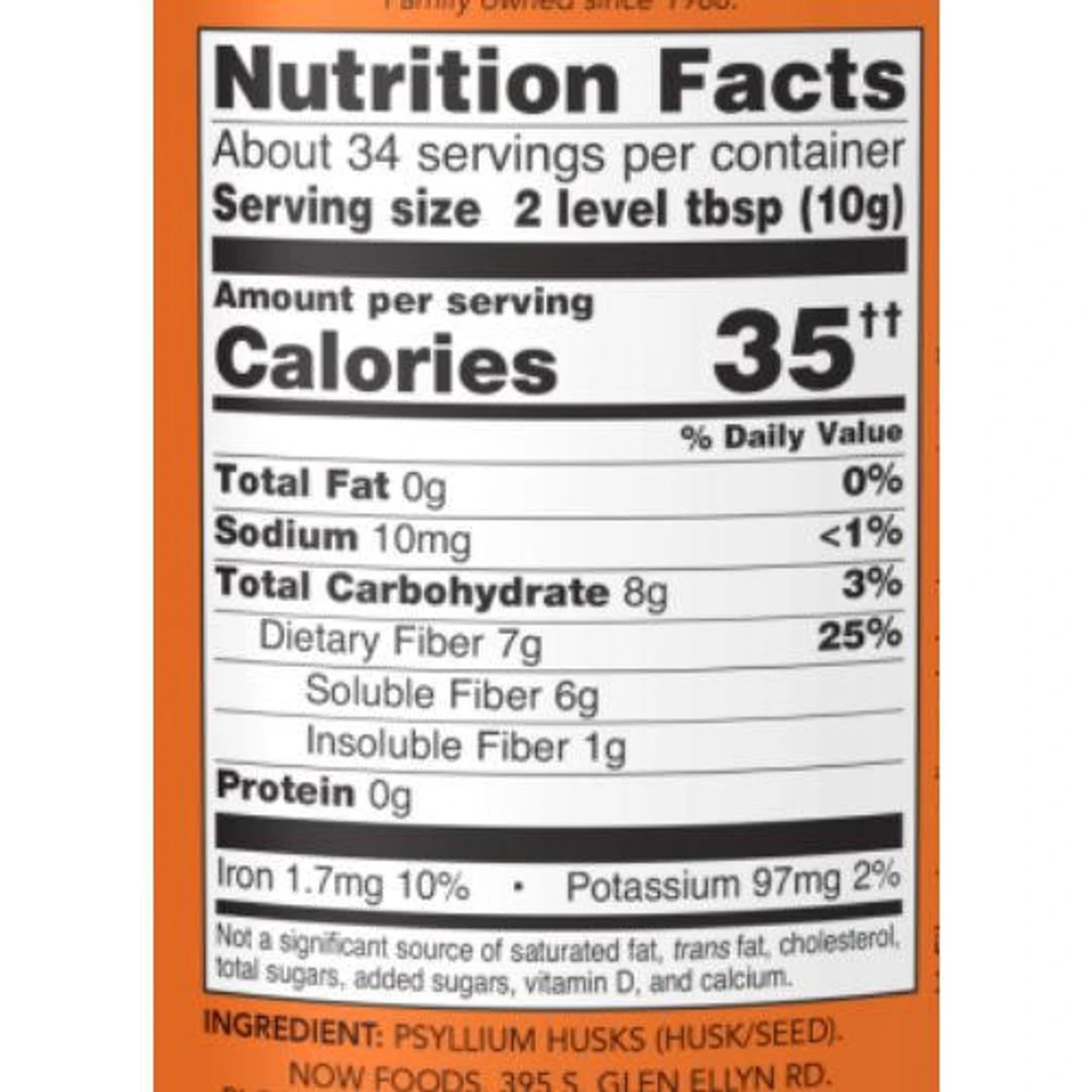 Now Foods Psyllium Husk Whole 12 Oz 3 Now Foods Psyllium Husk Whole 12 Oz - Image 3