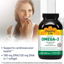 Country Life Omega-3 Fish Oil 1000mg 200 Softgels -Now Foods Store Untitled design 10 75573.1707417895